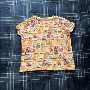 Zimmerman Wavelength Surf Print Linen Tee. Size 0